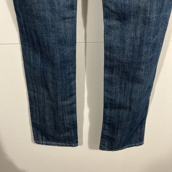 Vigoss Jeans Womens 26x27 Tomboy Boyfriend Distressed Medium Wash Embroidered - Picture 8 of 10